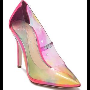 jessica simpson pixel 2 clear pumps